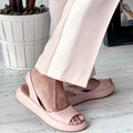 Damen Sandalen mit Weicher Sohle und Niedrigem Absatz – Atmungsaktive Sommerschuhe für Alltag und Urlaub 2