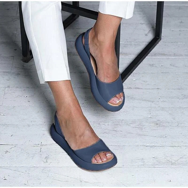 Damen Sandalen mit Weicher Sohle und Niedrigem Absatz – Atmungsaktive Sommerschuhe für Alltag und Urlaub 3
