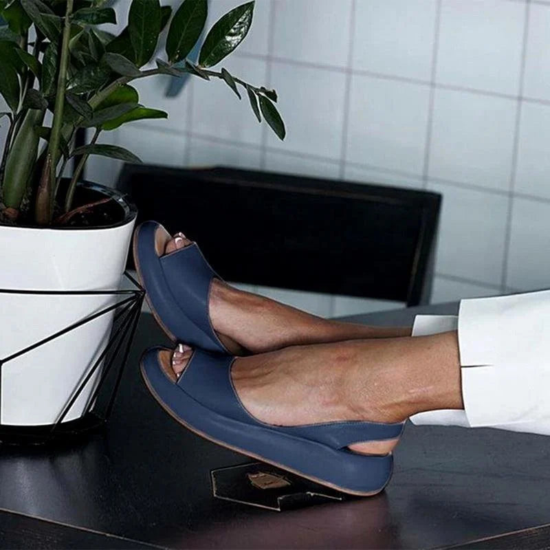 Damen Sandalen mit Weicher Sohle und Niedrigem Absatz – Atmungsaktive Sommerschuhe für Alltag und Urlaub 4
