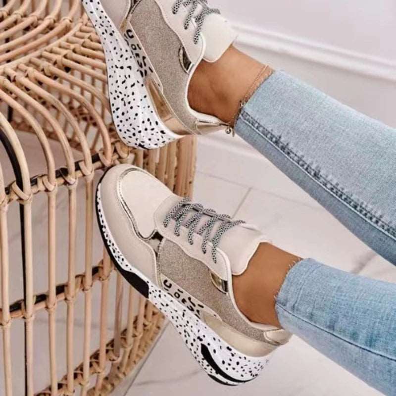 Damen Sneakers | Bequeme Alltagsschuhe | Rutschfeste Gummisohle | Komfort-Einlagen 2