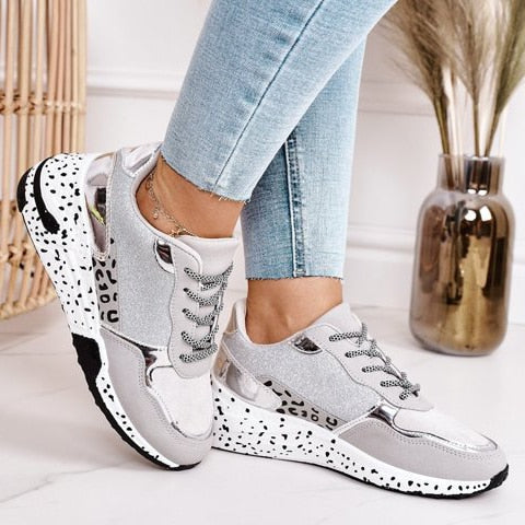 Damen Sneakers | Bequeme Alltagsschuhe | Rutschfeste Gummisohle | Komfort-Einlagen 3