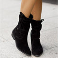 Damen Stiefeletten knöchelhoch | Low Heel & warm | Reißverschluss, runde Spitze, Fußgewölbestütze, Herbst/Winter, EU 35–43 2