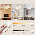 Deckenventilator mit LED-Licht, 3 Farbtemperaturen, Fernbedienung, 52 cm Durchmesser 4