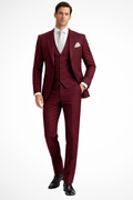 Driedelig Slim Fit Heren Pak met Reverskraag voor Bruiloften en Formele Gelegenheden 10