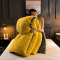 Duvet Bettdecke Set aus doppellagigem Fleece | Beidseitig flauschig & warm | Waschbar, inkl. Kopfkissenbezug, verschiedene Farben 1