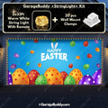 Easter Garage Door Cover with Bunny Design, Easy Installation for Standard Doors 10
