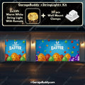 Easter Garage Door Cover with Bunny Design, Easy Installation for Standard Doors 12