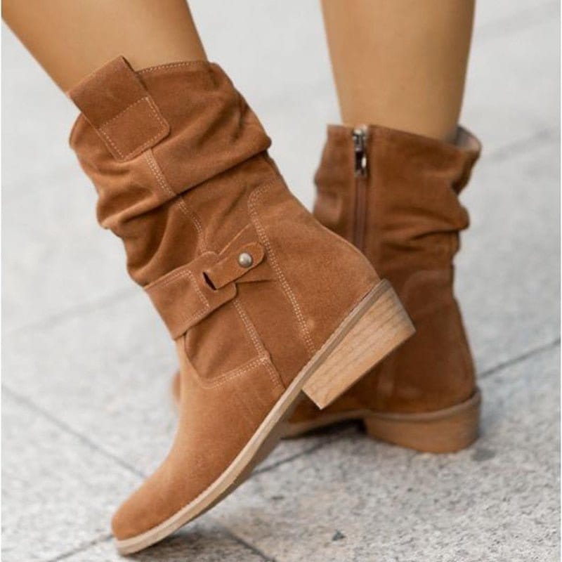 Elegante Ankle Boots Damen Schwarz mit Niedrigem Absatz – Stilvolle Stiefeletten für Frühling 8