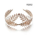 Elegante Haaraccessoires Bruid – Bladgoud Tiara's en Hoofdbanden in Romeinse Stijl 10
