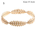Elegante Haaraccessoires Bruid – Bladgoud Tiara's en Hoofdbanden in Romeinse Stijl 17