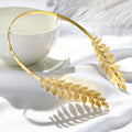 Elegante Haaraccessoires Bruid – Bladgoud Tiara's en Hoofdbanden in Romeinse Stijl 3