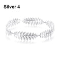 Elegante Haaraccessoires Bruid – Bladgoud Tiara's en Hoofdbanden in Romeinse Stijl 8