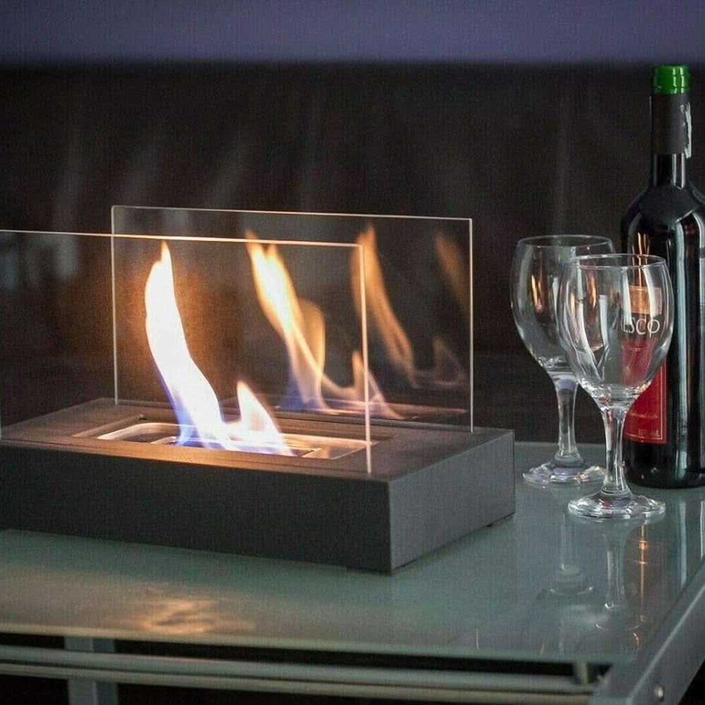 FLAMEGLOW – Portable Bioethanol Table Fireplace for Stylish Flame Ambiance 3
