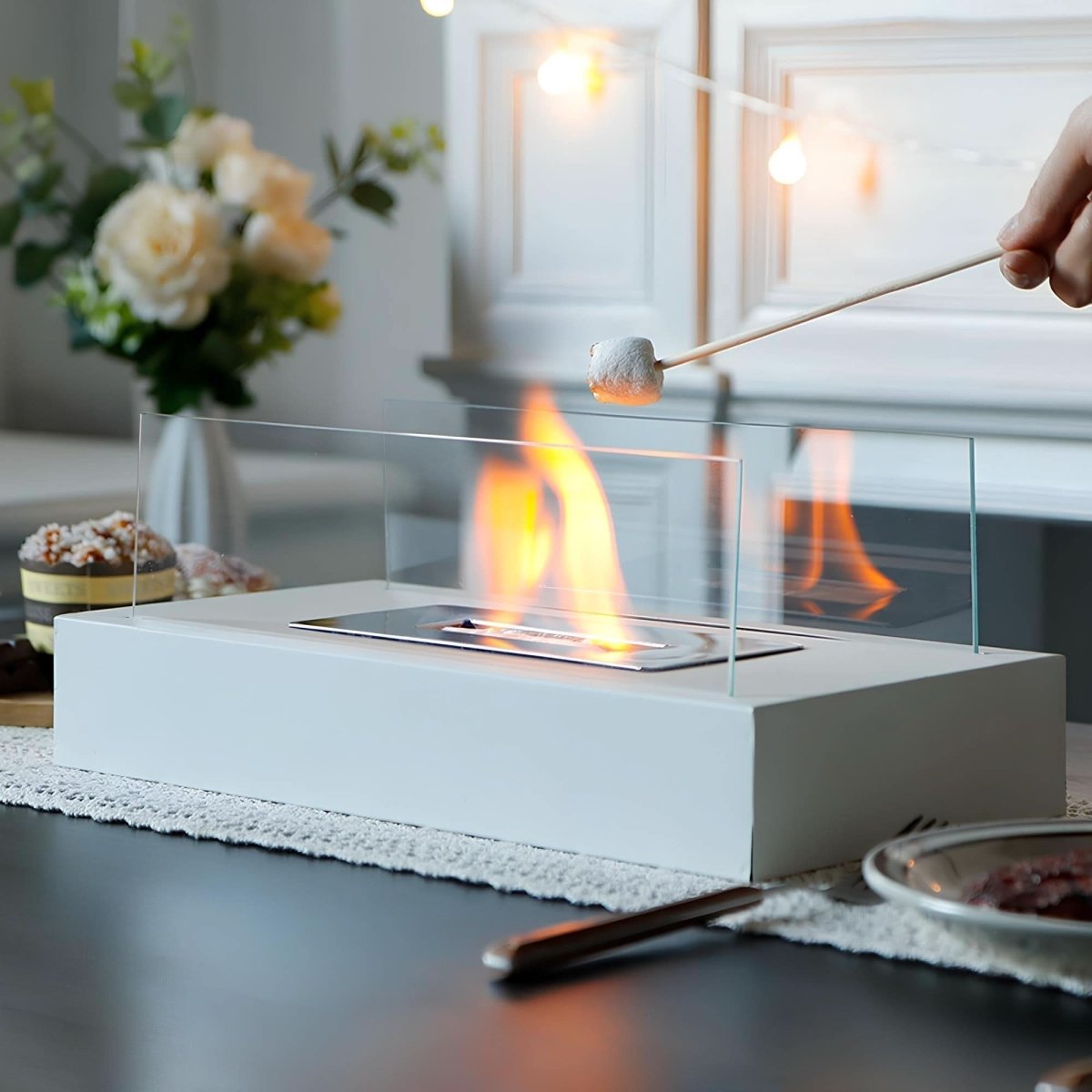 FLAMEGLOW – Portable Bioethanol Table Fireplace for Stylish Flame Ambiance 5
