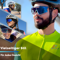 Fahrradbrille mit Myopie-Einsatz, UV400-Schutz und photochromen Gläsern für Brillenträger 2