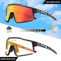 Fahrradbrille mit Myopie-Einsatz, UV400-Schutz und photochromen Gläsern für Brillenträger 5