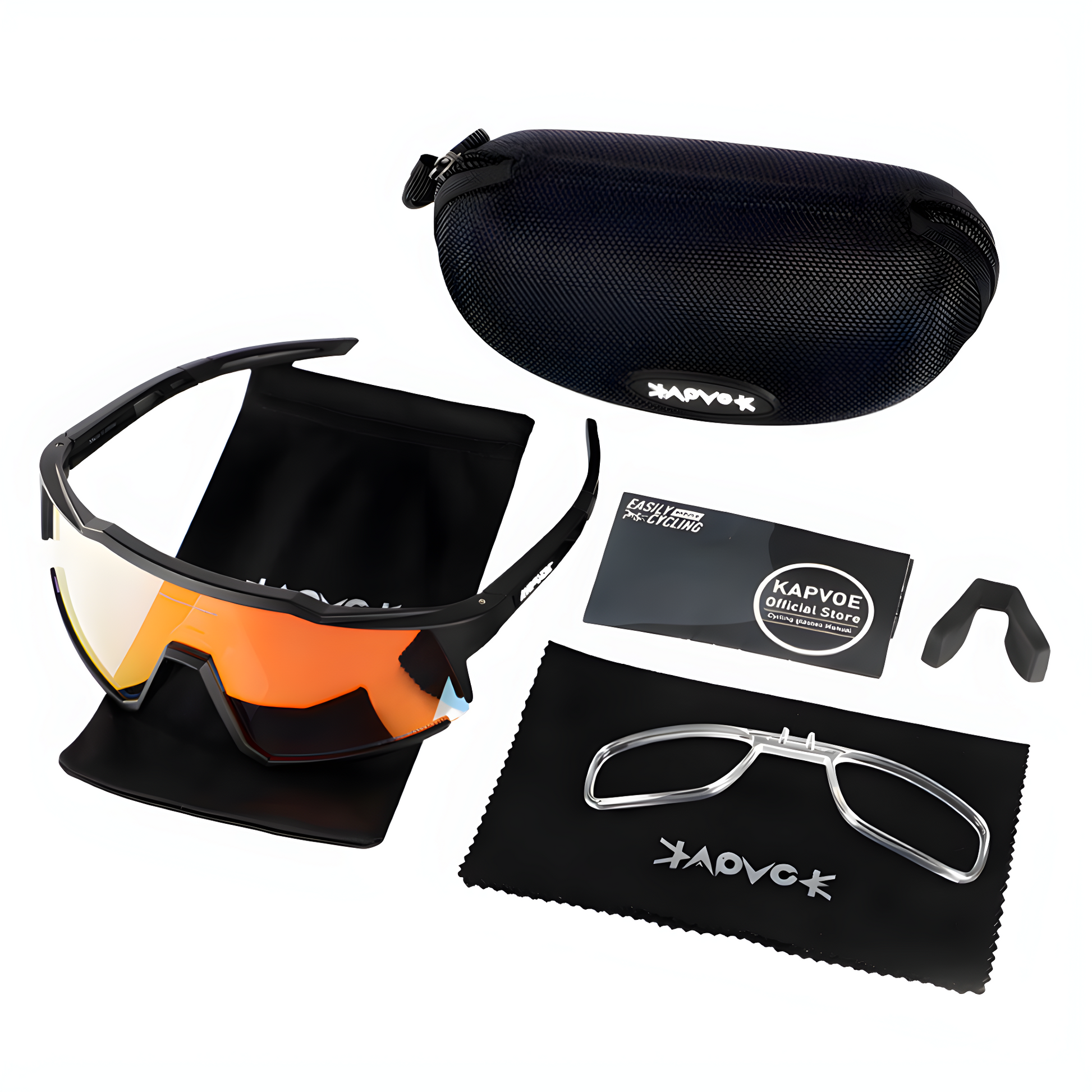 Fahrradbrille mit Myopie-Einsatz, UV400-Schutz und photochromen Gläsern für Brillenträger 7