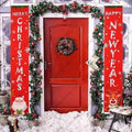 Festive Christmas Porch Signs - Welcome Front Porch Decorations, 2 Durable Designs 3