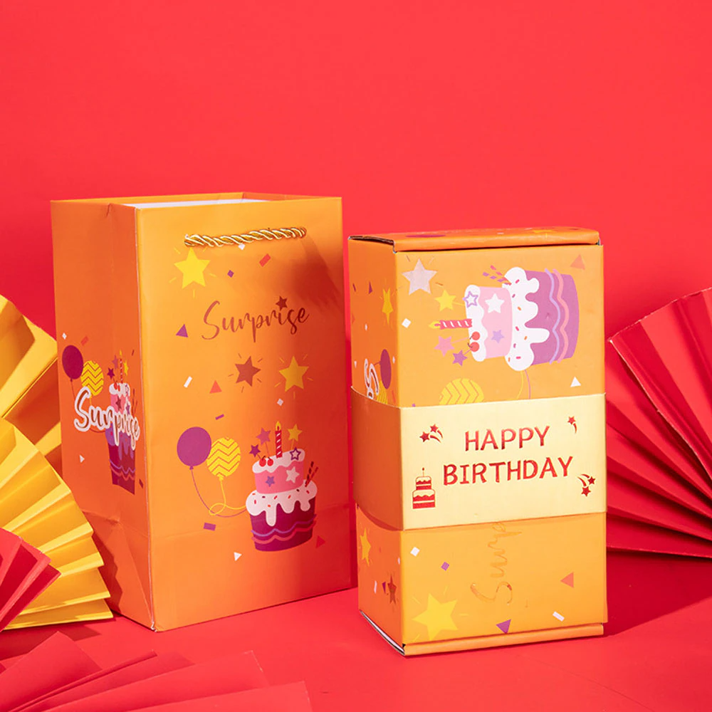 Festliche Geschenkbox mit Überraschungseffekt | Dekorative Schachtel für Weihnachten, Geburtstag & Hochzeit | Hochwertig & Wiederverwendbar 8
