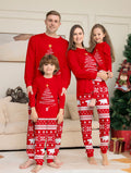 Gezinsset kerst pyjama's voor moeder, dochter en baby - lange mouwen 0