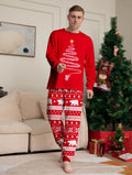 Gezinsset kerst pyjama's voor moeder, dochter en baby - lange mouwen 4