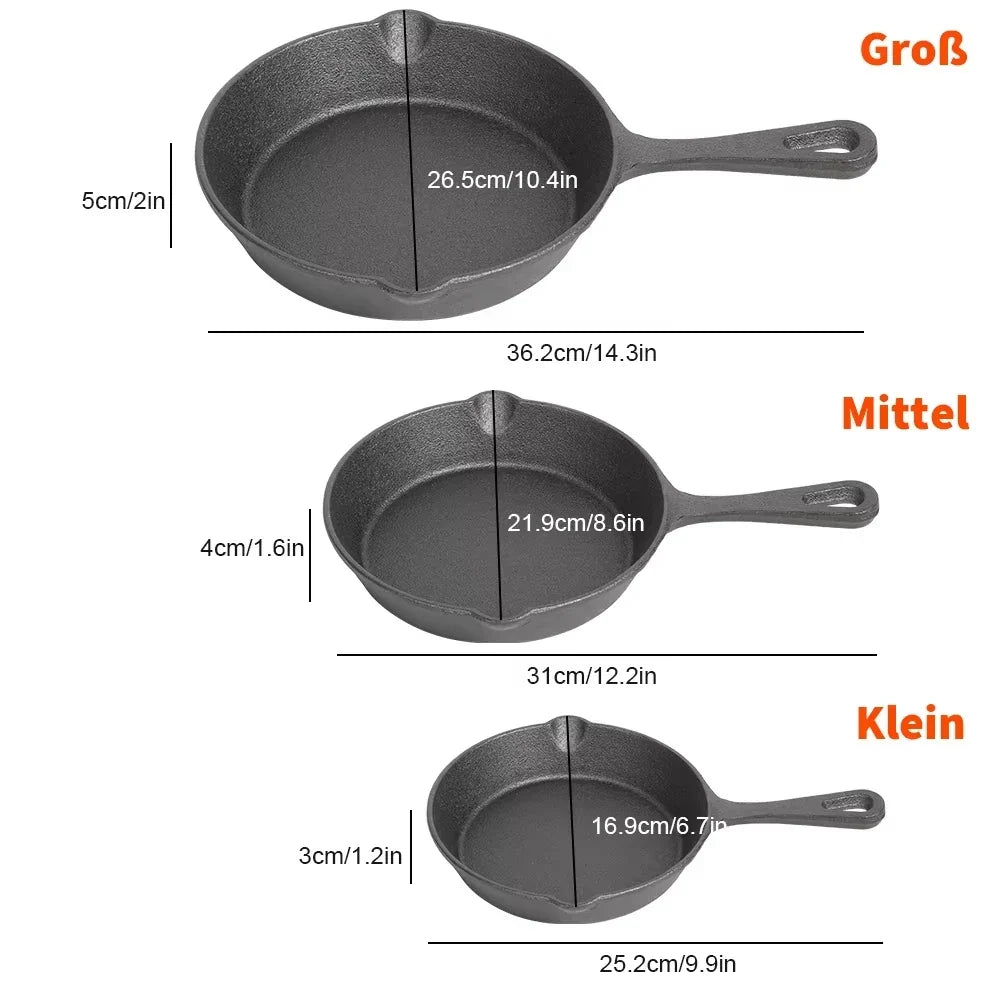 Bratpfannen-Set Gusseisen