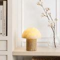 Glynnis Wabi-Sabi Travertine Mushroom Table Light 3