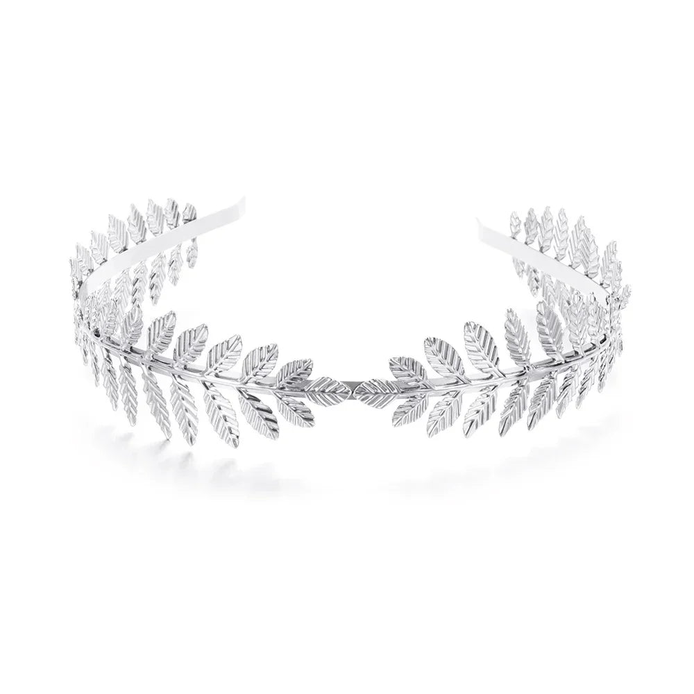 Gouden Haarband Dames met Bladvorm voor Bruiloft en Feestelijke Gelegenheden 37