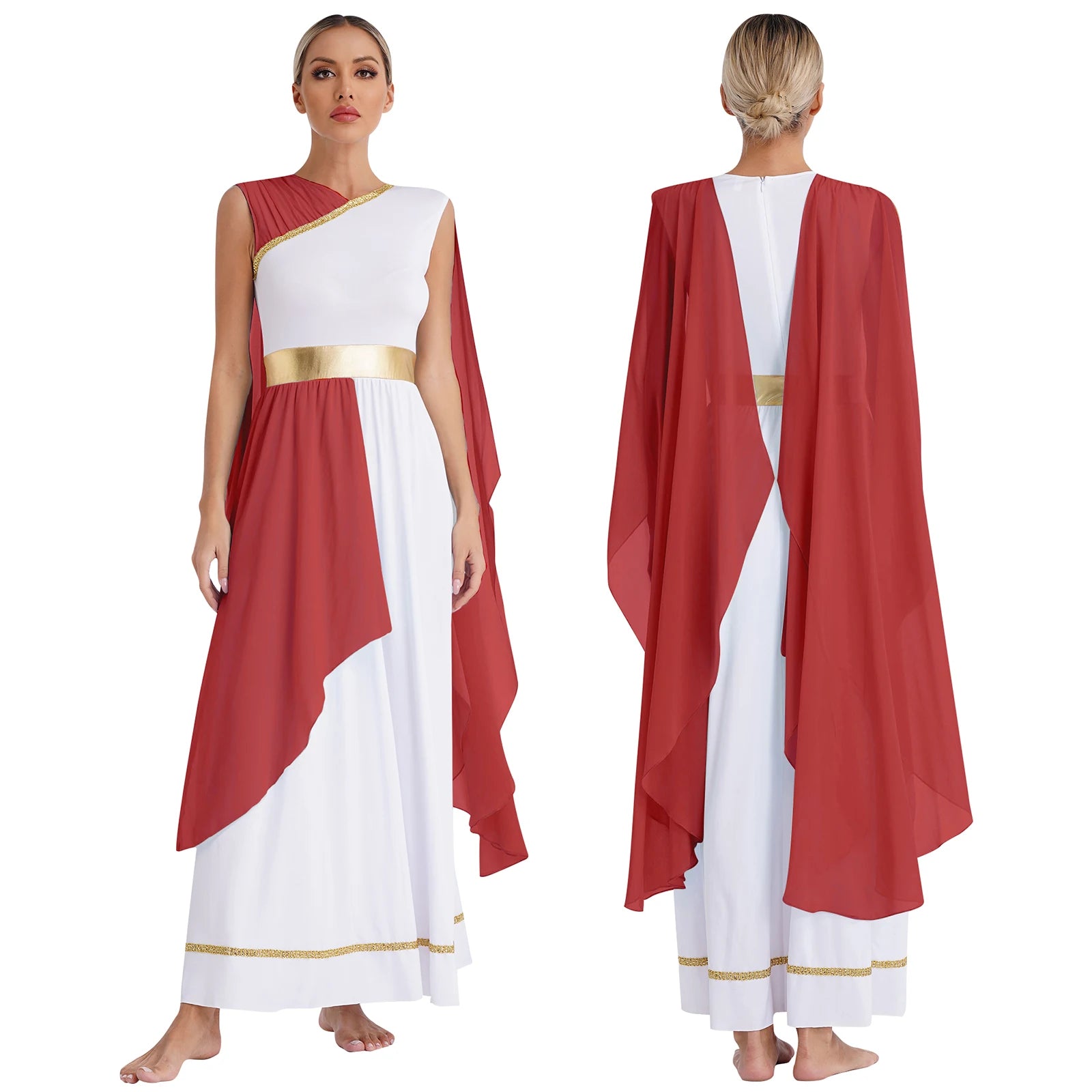 Griechisches Göttinnenkleid für Damen – Circe-Kleid, Karnevalskostüm 17