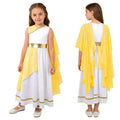 Grieks-Romeins Athena Godin Kostuum voor Meisjes met Gouden Accenten en Toga 12