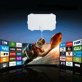 HDTV Antenne Indoor mit Signalverstärker | Slim TV-Antenne für HD-Empfang | Koaxialkabel inklusive | einfache Installation 4