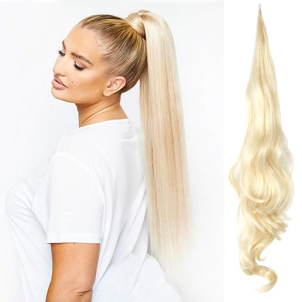 Haarteil Pferdeschwanz voluminös & einfach anzubringen | Sicherer Halt & natürliches Styling | Leicht zu tragen, mehrere Farben & Styles 0