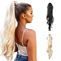 Haarteil Pferdeschwanz voluminös & einfach anzubringen | Sicherer Halt & natürliches Styling | Leicht zu tragen, mehrere Farben & Styles 1
