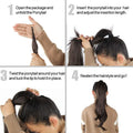 Haarteil Pferdeschwanz voluminös & einfach anzubringen | Sicherer Halt & natürliches Styling | Leicht zu tragen, mehrere Farben & Styles 4