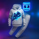 Kostüm mit LED-Helm
