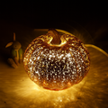 Halloween Decoraties Glas Pompoen LED Verlichting Set 1