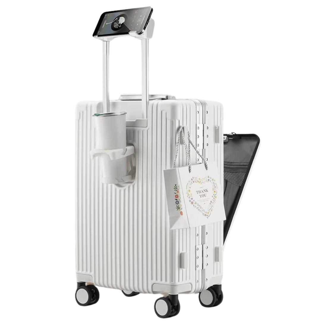Handgepäck Koffer 20 Zoll mit Laptopfach, TSA-Schloss und USB-Anschluss, leicht und robust 1