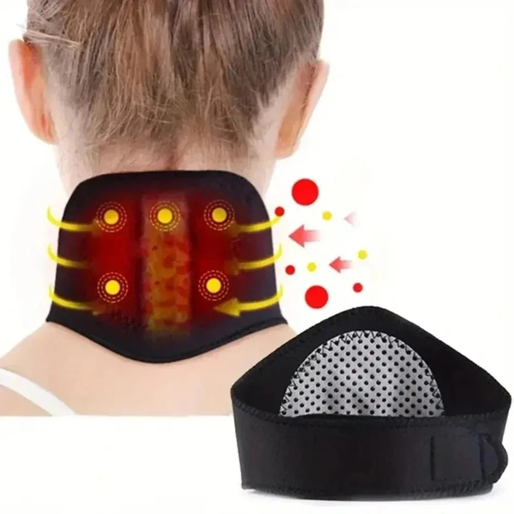 Heizendes Nackenkissen für Reise - Tragbares Nackenkissen mit Wärmetherapie zur Schmerzlinderung 0