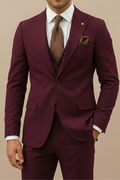 Heren Driedelig Slim Fit Pak voor Bruiloften met Blazer en Gilet 5