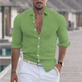 Heren slim fit overhemd met mandarijnkraag 1