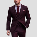 Herenpak Driekleurig Slim Fit Met Blazer, Gilet En Broek Voor Bruiloften 2