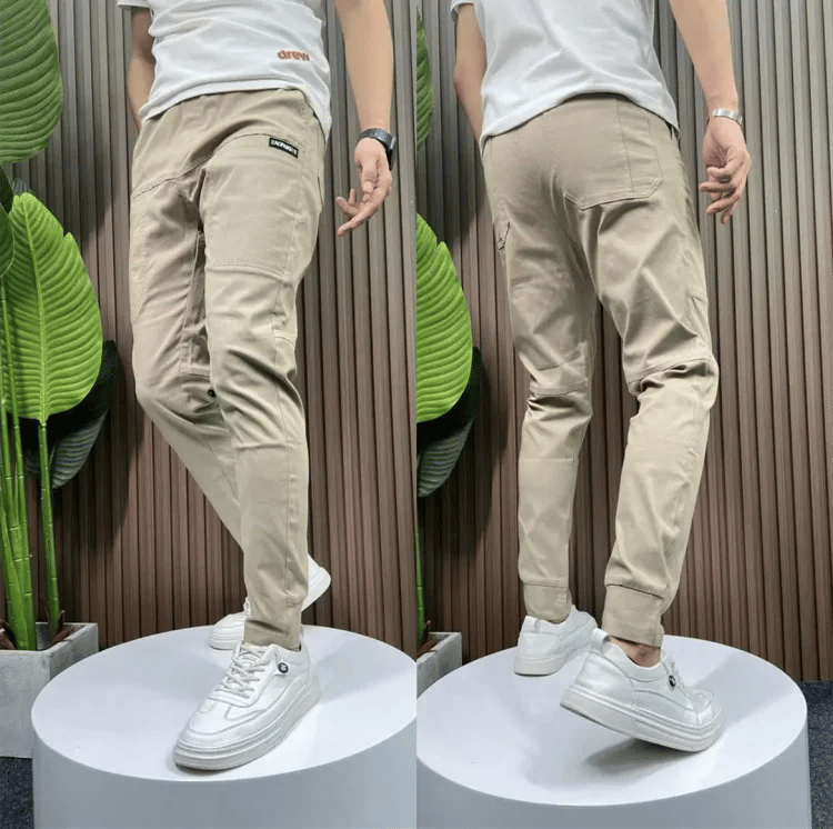 Herren Cargo-Hose Stretch mit 6 Taschen | schnelltrocknend & schmutzabweisend | elastischer Bund | Outdoor & Alltag 3