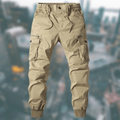 Herren Jogger Cargo Hose mit Elastischem Bund, Praktischen Taschen, Bequem und Modern 2