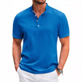 Herren T-Shirt aus Baumwolle und Leinen mit natürlichem Falten-Look 1