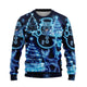 Motif de Noël bleu