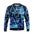 Herten kersttrui voor heren met crewneck en gebreide elanden 6