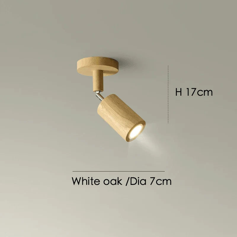 Deckenstrahler aus Holz