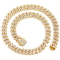 Iced Out Cuban Link Kette 14mm mit Rhombus-Diamanten für Unisex Hip Hop Style 6