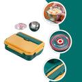 Isolierte Bento-Box aus Edelstahl und PP, 1,5 l, auslaufsicher, tragbar für Schule und Büro 3