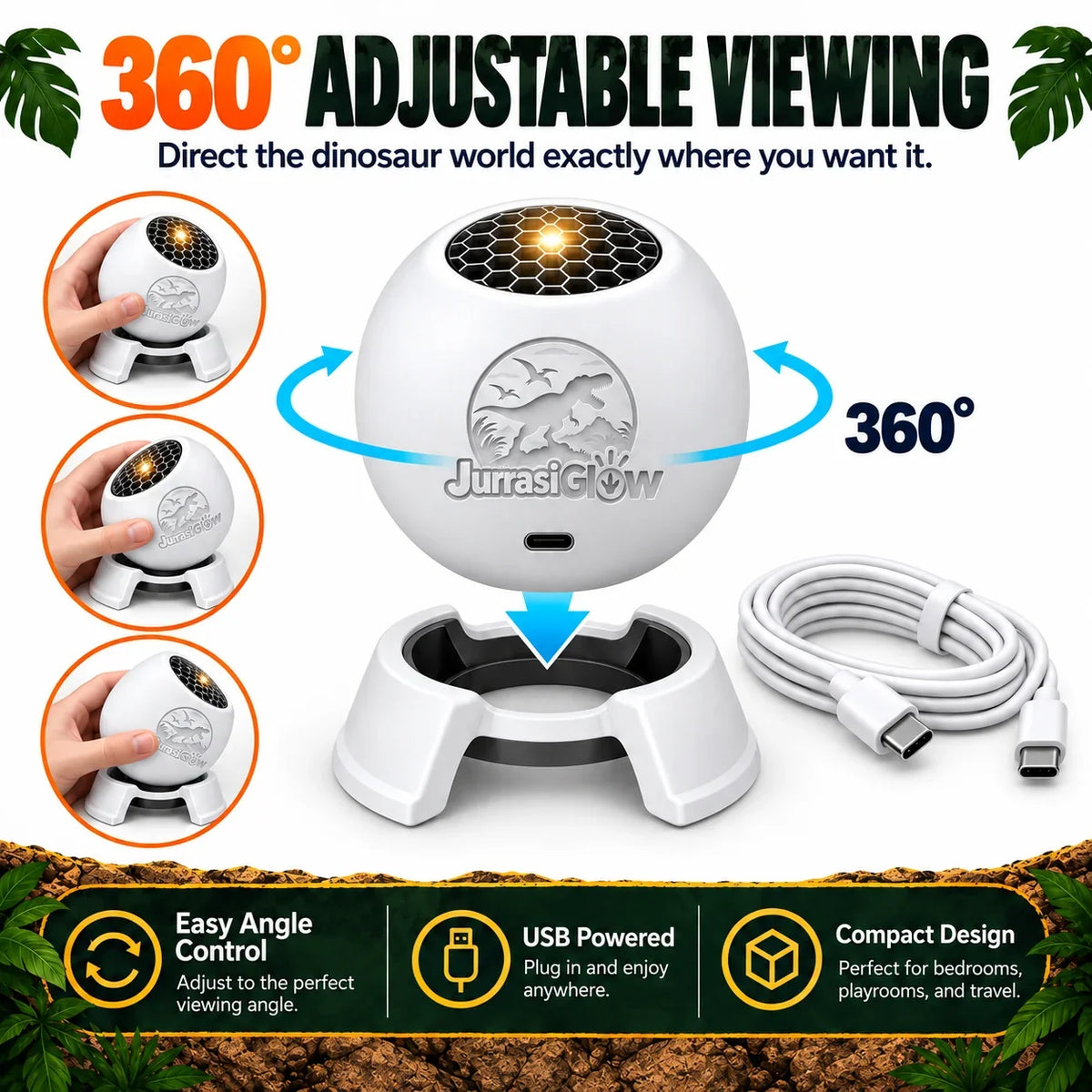 JurassiGlow™ – Dinosaur Projection Light 2